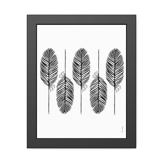 FEATHER FLIGHT - Framed Paper Print