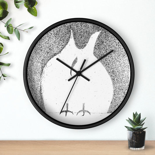 LISTEN OWL WALL CLOCK