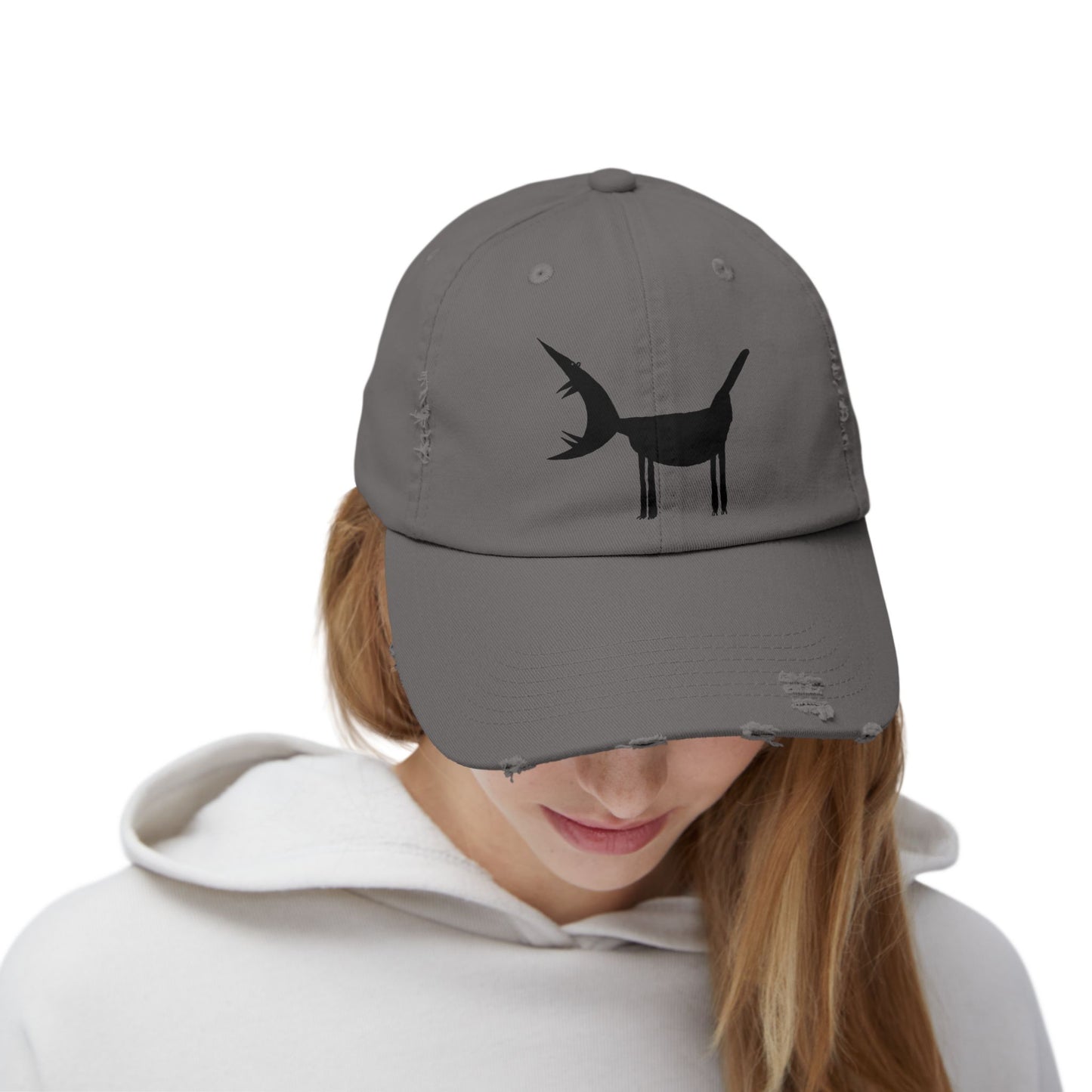 ARF! - Printed Art on Unisex Distressed Cap