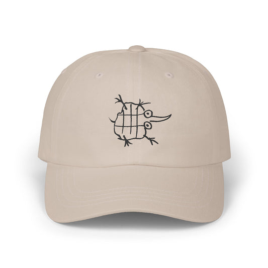 ELLIS - Black Embroidery Classic Style Cap