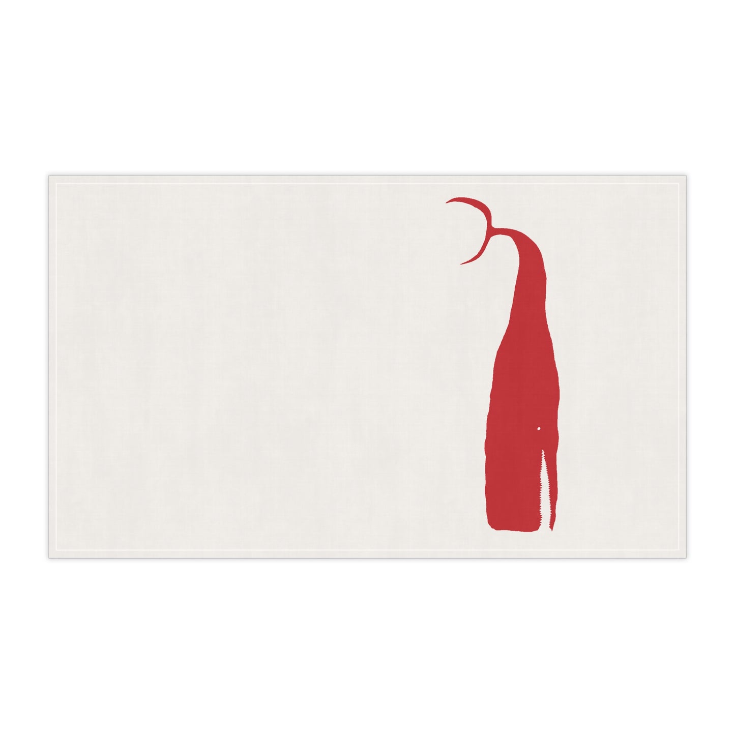 MOBY RED -  Tea Towel/Napkin (100% Cotton)