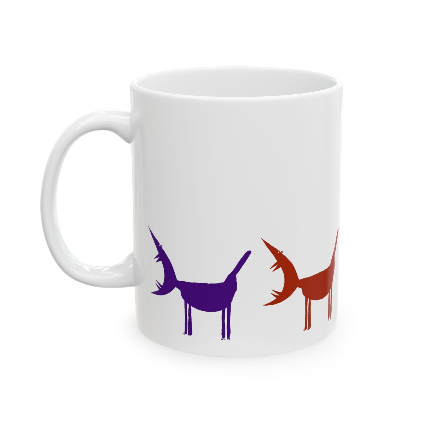 ARF! - Multi-color Ceramic Mug, (11oz, 15oz)