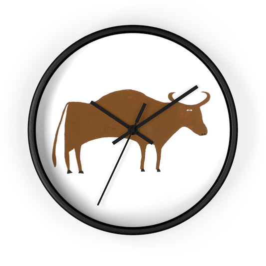 BULL WALL CLOCK