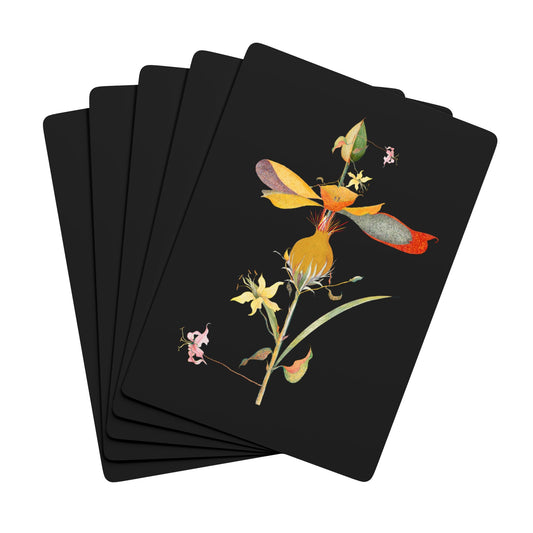 JULY BUD-LILIES MULTICOLORED-PETALS-SPRING -Poker Playing Cards
