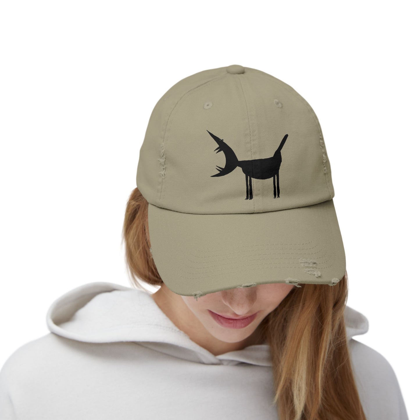 ARF! - Printed Art on Unisex Distressed Cap