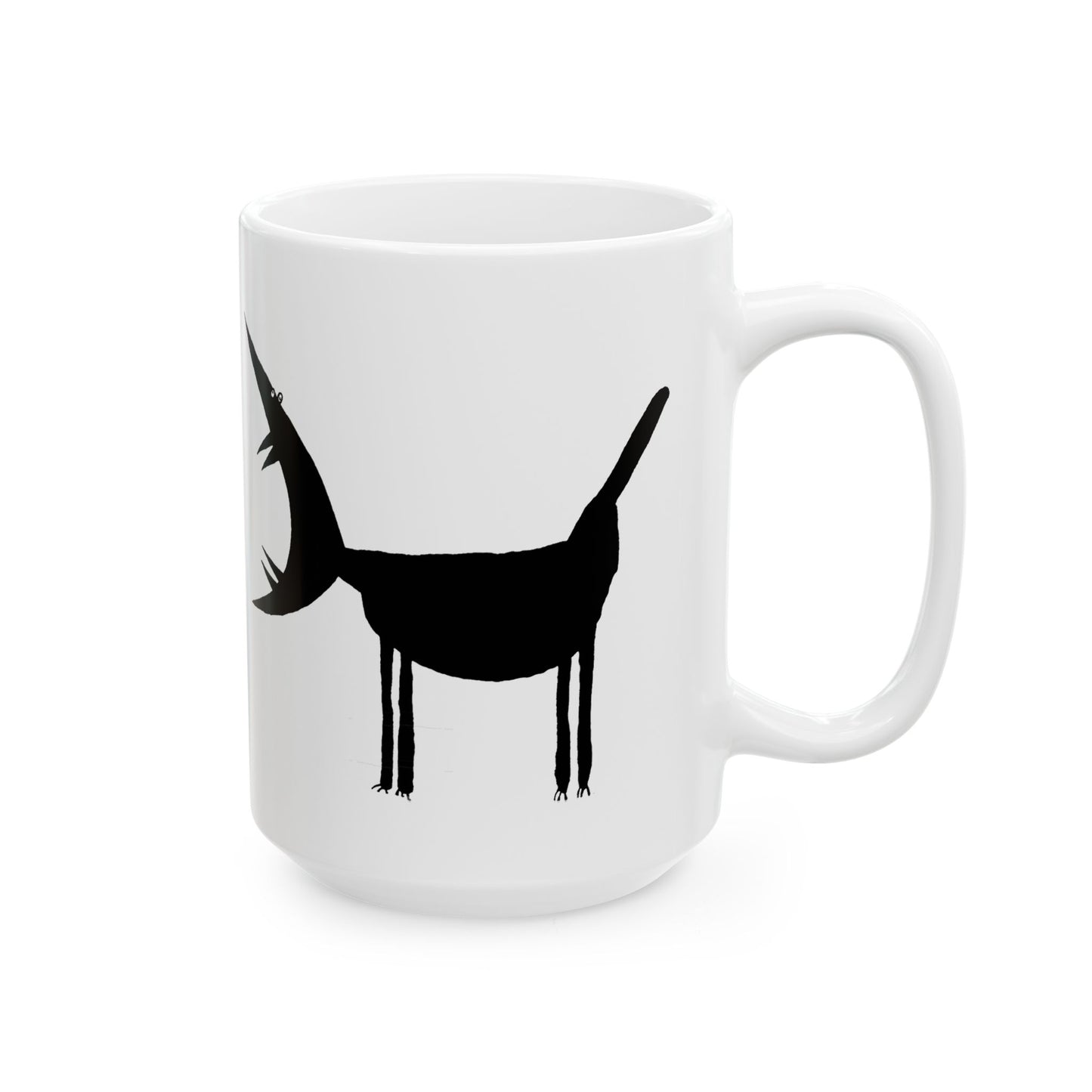 ARF! -Black Ceramic Mug, (11oz, 15oz)