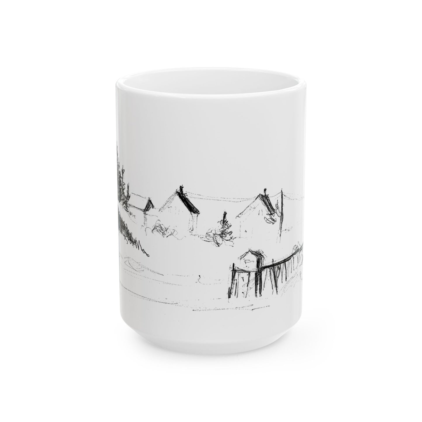 HARBOR PIER - Ceramic Mug  11oz,  15 oz