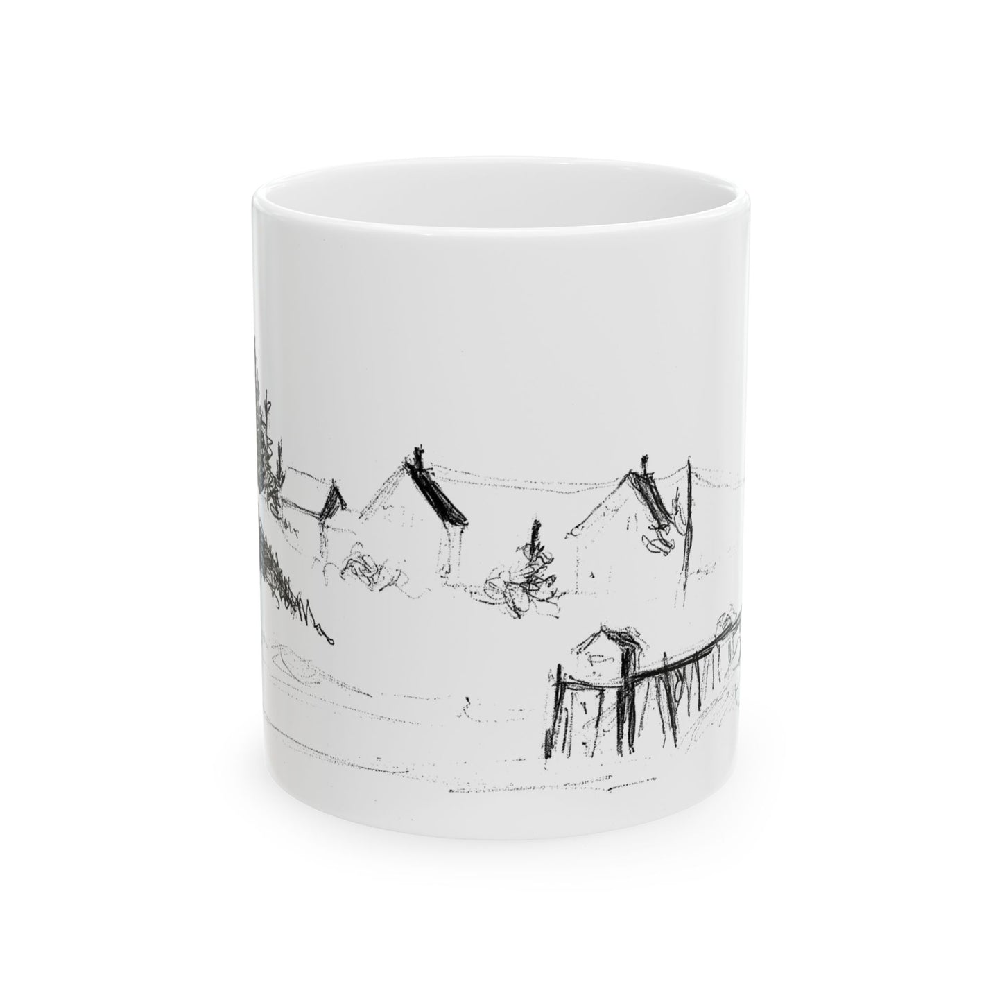 HARBOR PIER - Ceramic Mug  11oz,  15 oz