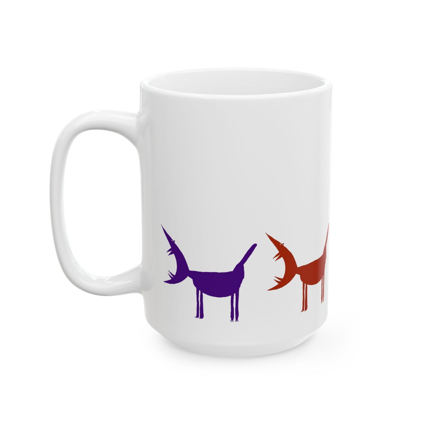 ARF! - Multi-color Ceramic Mug, (11oz, 15oz)