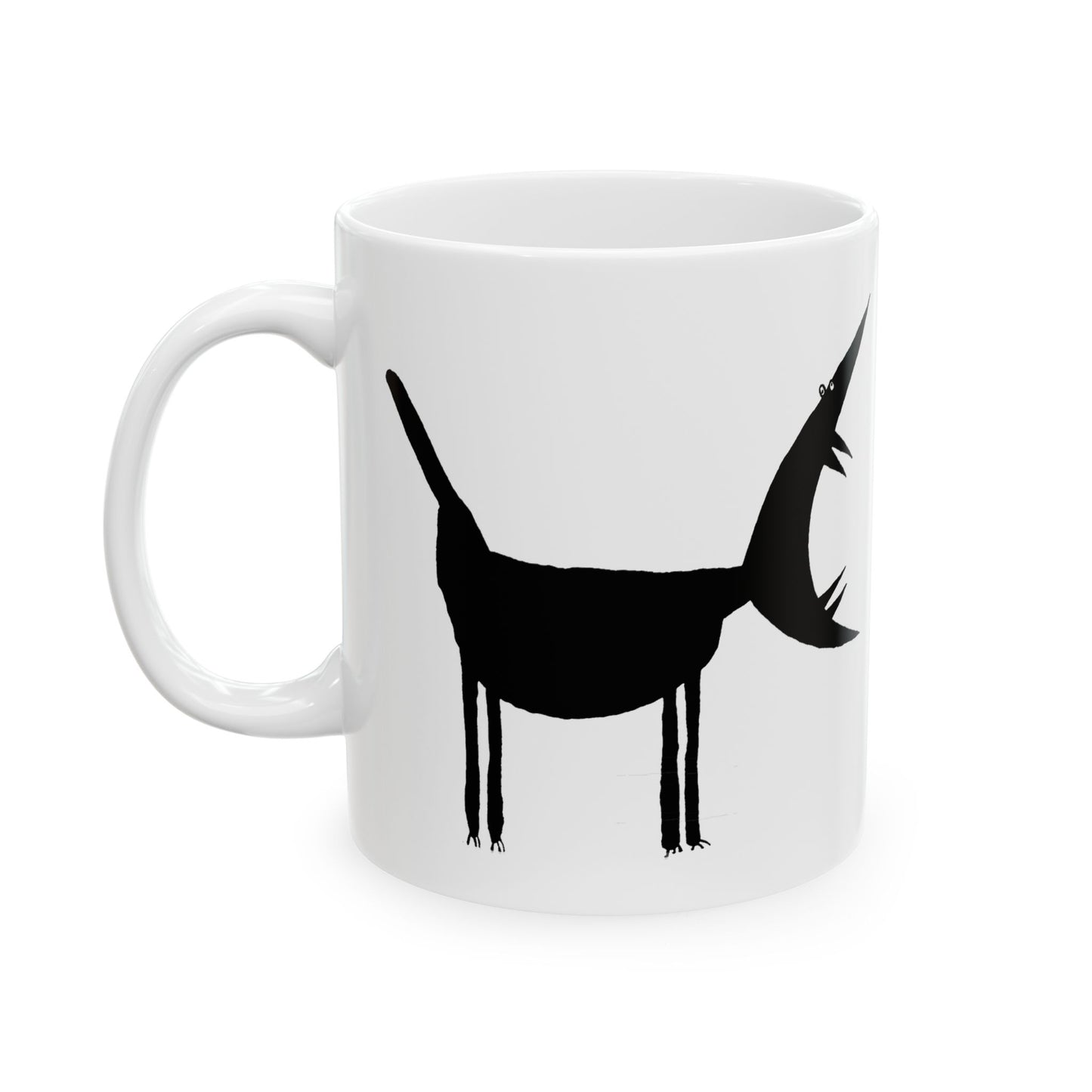 ARF! -Black Ceramic Mug, (11oz, 15oz)