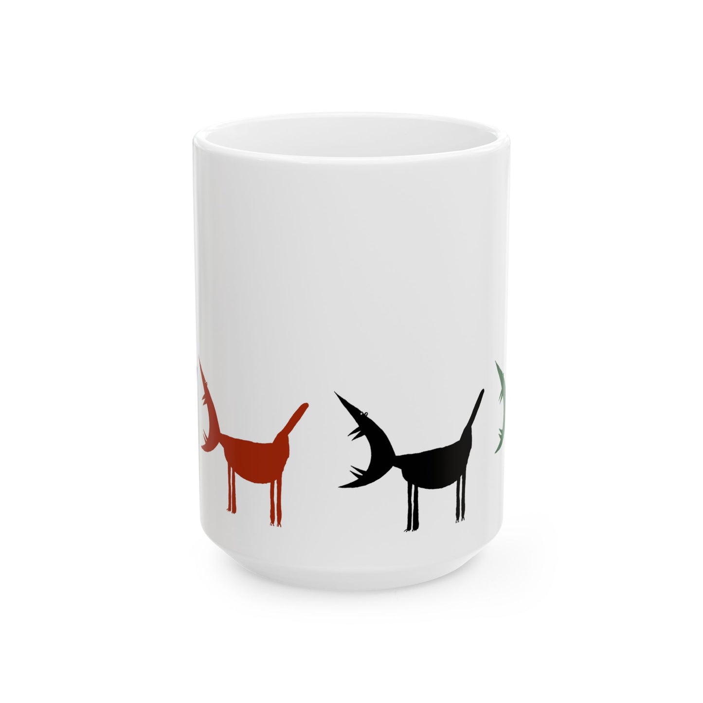 ARF! - Multi-color Ceramic Mug, (11oz, 15oz)