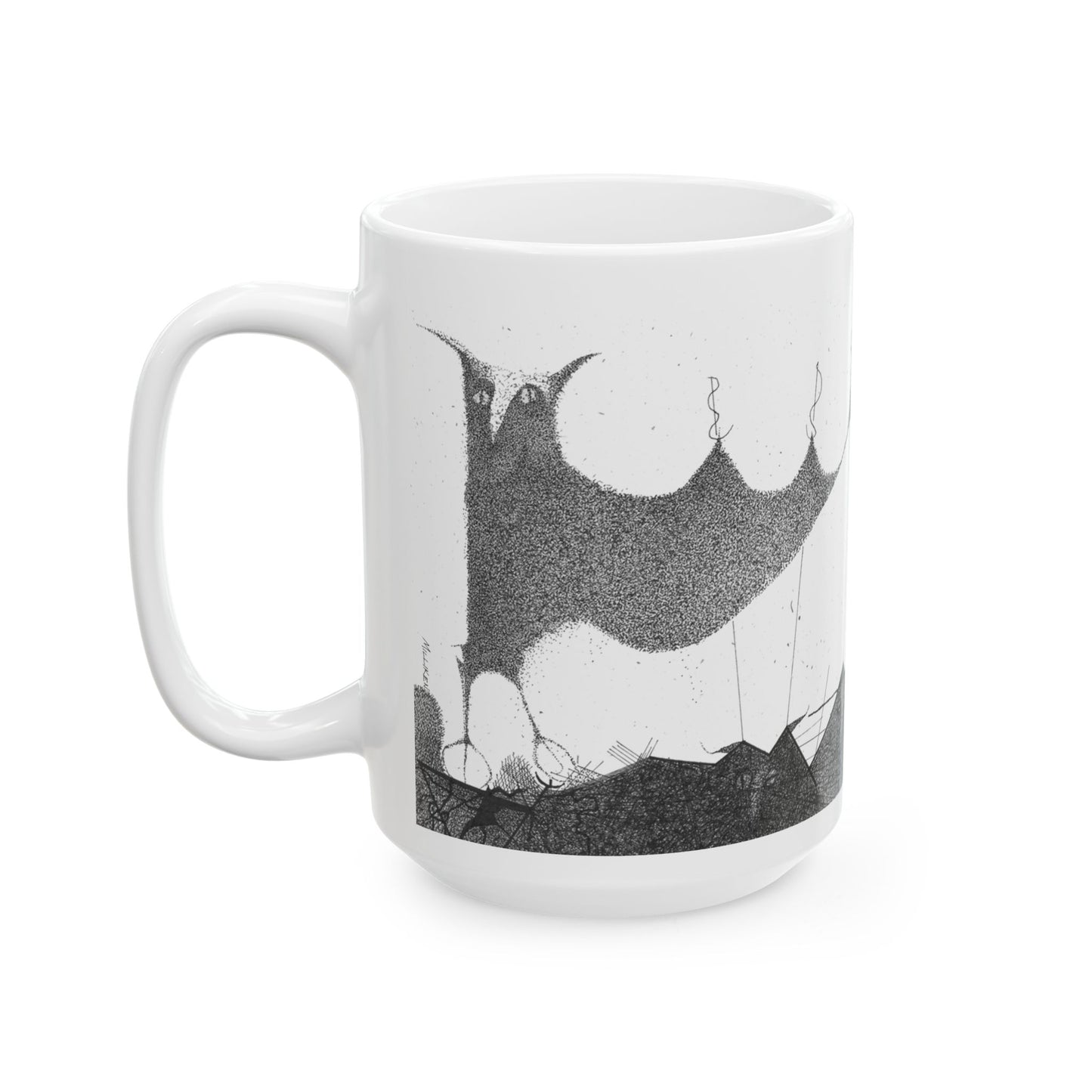 OWL PEAK - Ceramic Mug, (11oz, 15oz)