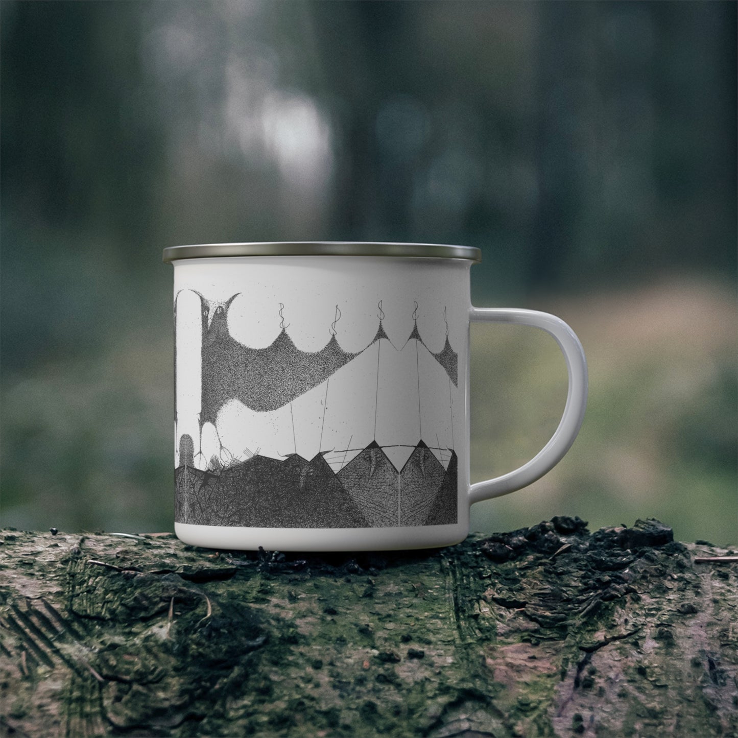 OWL PEAK - Enamel Camping Mug